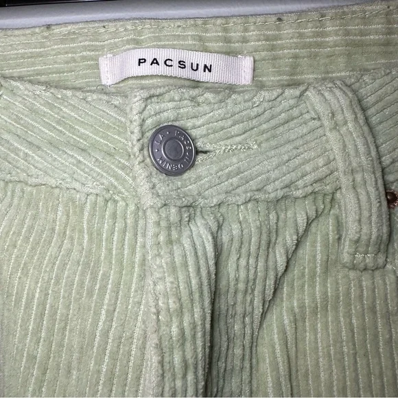PacSun Green Corduroy Pants Size 28 - Picture 8 of 9
